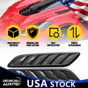 Car Air Flow Intake Scoop Hood Vent Bonnet Cover Decorative Accessories Carbon