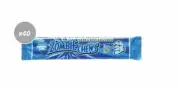 901838 40 x 28g BARS ZOMBIE CHEWS SOUR BLUE RASPBERRY FLAV MEGA SIZE LOLLY CANDY