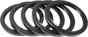 X AUTOHAUX Universal Oil Seal TC Double Lip W Steel Spring Seal Ring Rotary Shaft Seal 90x110x10mm High Pressure Nitrile Rubber Black 5 Pcs