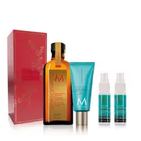 在飛比找ETMall東森購物網優惠-MOROCCANOIL 限定版金囍禮盒(摩洛哥優油100ml