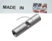 (500) Uninsulated Seamless Butt Splice Wire Connector 14-16 AWG Gauge Made USA