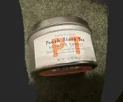 Trader Joe's Natural Soy Blend Peach Black Tea Scented Candle 5.7oz