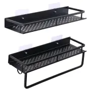 Shower Basket, Adhesive Shower Shelf Hooks, Shower Wall Mounted9861