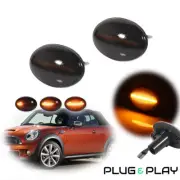 2x LED Dynamic Side Marker Signal Lamp Smoke For MINI Cooper R55 R56 R57 R58 R59 (for: Mini)