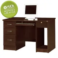 在飛比找樂天市場購物網優惠-書桌【YUDA】胡桃 全木心板 4尺 書桌/寫字桌/工作桌/