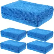 GETAJGHSD 5Pcs Wax Applicator Pads Durable Buffing Towels for Car Cleaning Polishing Versatile Waxing Tools for Car Detailing