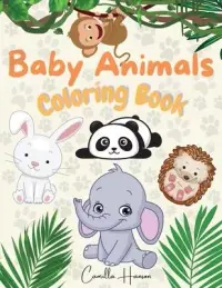 在飛比找博客來優惠-Baby Animals Coloring Book: Wo