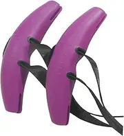 Perfeclan 2Pcs Exercise Resistance Band Handles Bull Handles Adjustable Cable Machines Attachments for Weightlifting Pilates Yoga, Purple