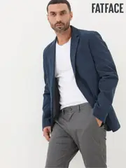 FatFace Chilworth Blue Cotton Blazer (B84118) | $228