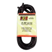 LED Autolamps Plugin Trailer Cables 4.3m Lamp to Gooseneck 5 Wire Cable
