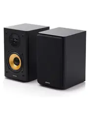 EDIFIER R1000T4 Ultra-Stylish Active Bookself Speaker - Uncompromising Sound Quality for Home Entertainment Theatre - 4inch Bass Driver Speakers BLACK