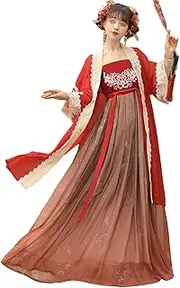 [HHCTEBEC] Chinese Traditional Hanfu Song Dynasty Dresses For Women Stage Performance Wear