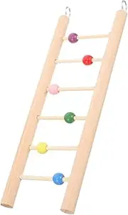 BESPORTBLE Parrot Step Ladder Toy Wooden Bird Climbing Toy Budgie Training Ladder for Play