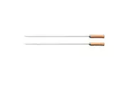2x Tramontina 65cm Stainless Steel Skewers Barbecue Home Kitchen Grill Cooking