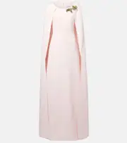 [Safiyaa] Safiyaa Yuna caped embellished gown AU 14 pink