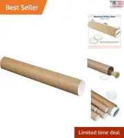Budget-Friendly Durable Kraft Mailing Tubes - Document Storage - Pack of 24