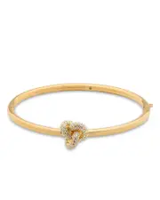 kate spade new york Cubic Zirconia Pave Love Knot Bangle Bracelet OS