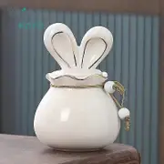 Rabbit Funeral Hurne Ceramics Pet Ashes Cat Pet Urn Personalized Urn for Pets Animal Funeral Urnas for Human Ashes Dog Memorial red 1 white 2
