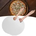 Pizza Paddle Round Wooden Handle Pizza Shovel for Pastry Baking Cheese