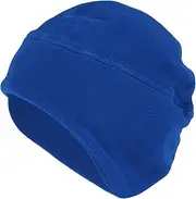 [X AUTOHAUX] Cycling Hat Keep Warm Tab Hard Hat Liner Polar Fleece Fabric Sapphire Blue 27x22cm 1 Pcs