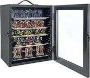 Miniature Display Case with 5 Metal Trays, Miniature Carrying Case, Miniature Storage, Miniature Case, Miniature Storage Case for Miniature Lovers (Black)