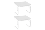 2PK Boxsweden Bed Mate 52cm Handy Portable Foldable Laptop Desk Table Home White
