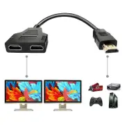 HDMI splitter adapter cable HDMI splitter 1 in 2 outHDMI one point two lines