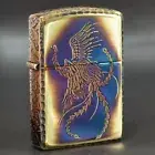 Zippo lighter armor case 5 phoenix arabesque gold tank unused import from Japan