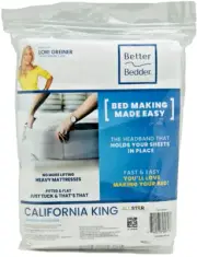 Better Bedder Bed Headband Tuck Fitted Flat Sheets Easy Storage California King