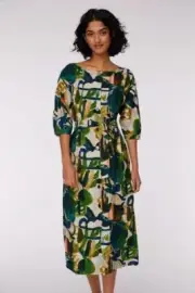 GORMAN x Spencer Shakespeare Casa Verde 100% Linen Dress BNWT! Sz 8