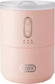 TOFFY Fluffy Ring Ultrasonic Humidifier HF11-SP Shell Pink 450ml USB Japan NEW