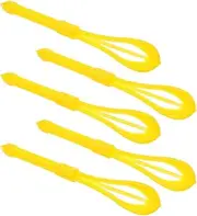 Healeved 5pcs Color Whisks: Plastic Hair Coloring Mixer Dye Cream Mixer Cream Colorful Spoon Applicator Bleaching Highlight Tool for Home Shop Salon