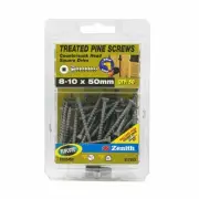 Zenith 8 - 10 x 50mm Treated Pine Countersunk Head Screws - 50 Pack