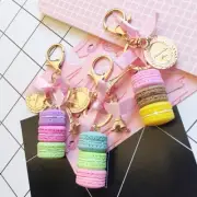 Fashion Paris Tower Colourful Candy Macarons Keyring Key Chain Decoration