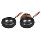 Iron Wok Multipurpose General Stir Fry Pan for Camping Restaurant Hotel