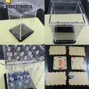 Transparent Acrylic Cube Shell For 4x4x4 3D LightSquared 2*5*7MM LED Cube NEW