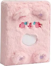 Embroidered Plush Photo Album, Cartoon Plush Album Case, Star Photo Organizer, A5 Binder for Star Cards, Soft Photo Album Case, Protective Photo Card Binder, Cute Photocard Organizer