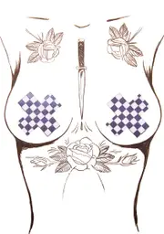 [Pastease] Checker Board Cross Pasties