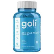 Goli Nutrition Ashwagandha Gummies, Mixed Berry Flavor, 60 Ct (1 pack)
