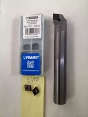 NEW 3/4" CARBIDE BORING BAR C12-SCLCR-3 W/ 10 PRAMET CCMT 32.50.5 INSERT -X379B
