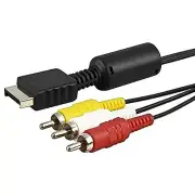 2PCS 6' Audio Video AV Cable to RCA for PlayStation PS1 / PS2 / PS3