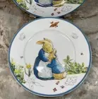 Peter Rabbit Salad Plates Beatrix Potter. Porcelain. 8 Inch. Set Of 4. New.