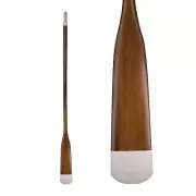 Handcrafted Wooden Boat Oar, Antique White Tip, 72" Nautical Decorative Paddle