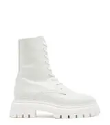 BEDFORD SLEEK LACE-UP BOOTIE in WHITE for Women