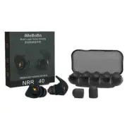 Black Noise Prevention Earplugs Noise Reduction soft Cases +Plastic C5K3