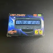 Car Thermometer Alarm Clock Voltmeter VST7045V Monitor Voltage Calendar Meter