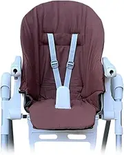 Aveanit High Chair Cushion Replacement Cover Seat Cushion Baby Chair for Peg Perego Zero 3 100% Cotton Brown