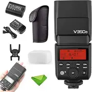 Godox V350F TTL Flash for Fuji FujiFilm 1/8000s GN36 HSS Camera Flash 500 Times Full Power Flash 0.1s-1.7s Recycle Time Flash for Fuji FujiFilm Camera Speedlight Speedlite