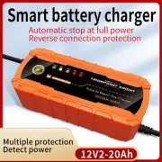 12V 2A Smart Battery Charger Digital display activation motorcycle battery