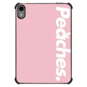 iPad mini (6th gen) iPad Impact Case Peaches. Pink Logo iPad Case